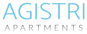 The logo of Agistri Budget In, a hotel with apartments and rooms in Agistri island.